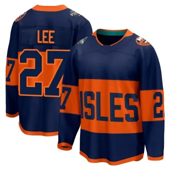 Men's Anders Lee New York Islanders 2024 Stadium Series Jersey - Navy Breakaway