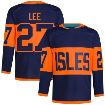 Men's Anders Lee New York Islanders 2024 Stadium Series Primegreen Jersey - Navy Authentic