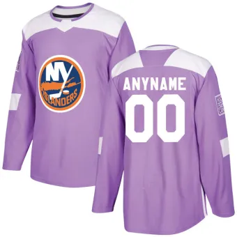 Men's Anders Lee New York Islanders Fights Cancer Practice Jersey - Purple Authentic