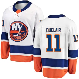 Men's Anthony Duclair New York Islanders Away Jersey - White Breakaway