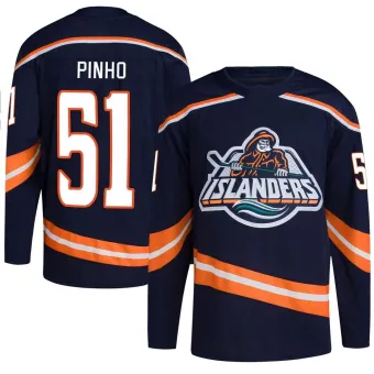 Men's Brian Pinho New York Islanders Reverse Retro 2.0 Jersey - Navy Authentic