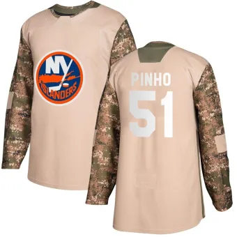 Men's Brian Pinho New York Islanders Veterans Day Practice Jersey - Camo Authentic