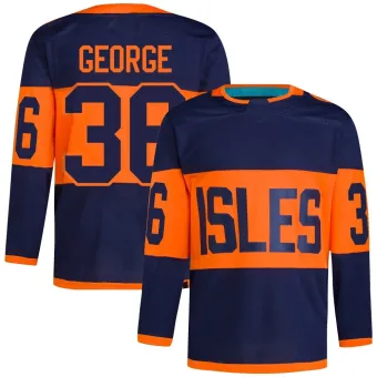 Men's Isaiah George New York Islanders 2024 Stadium Series Primegreen Jersey - Navy Authentic