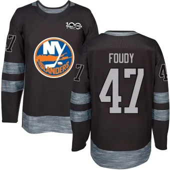 Men's Liam Foudy New York Islanders 1917-2017 100th Anniversary Jersey - Black Authentic