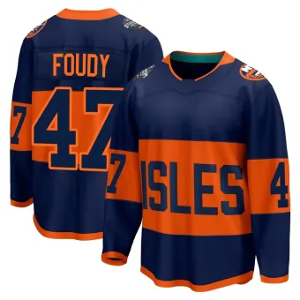 Men's Liam Foudy New York Islanders 2024 Stadium Series Jersey - Navy Breakaway