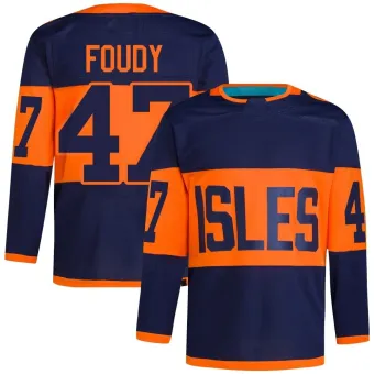 Men's Liam Foudy New York Islanders 2024 Stadium Series Primegreen Jersey - Navy Authentic