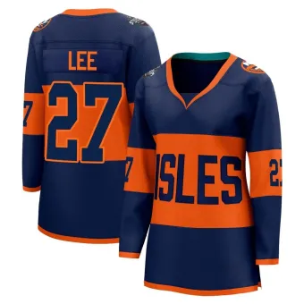 Women's Anders Lee New York Islanders 2024 Stadium Series Jersey - Navy Breakaway