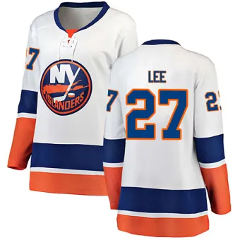 Women's Anders Lee New York Islanders Away Jersey - White Breakaway