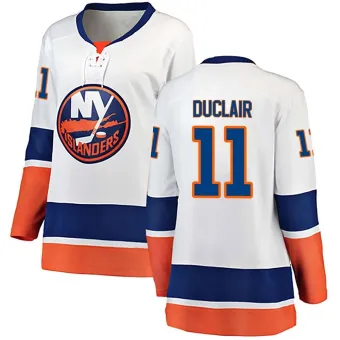 Women's Anthony Duclair New York Islanders Away Jersey - White Breakaway