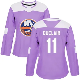 Women's Anthony Duclair New York Islanders Fights Cancer Practice Jersey - Purple Authentic