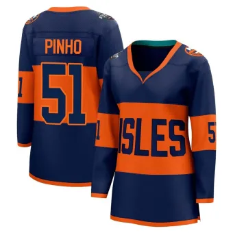 Women's Brian Pinho New York Islanders 2024 Stadium Series Jersey - Navy Breakaway